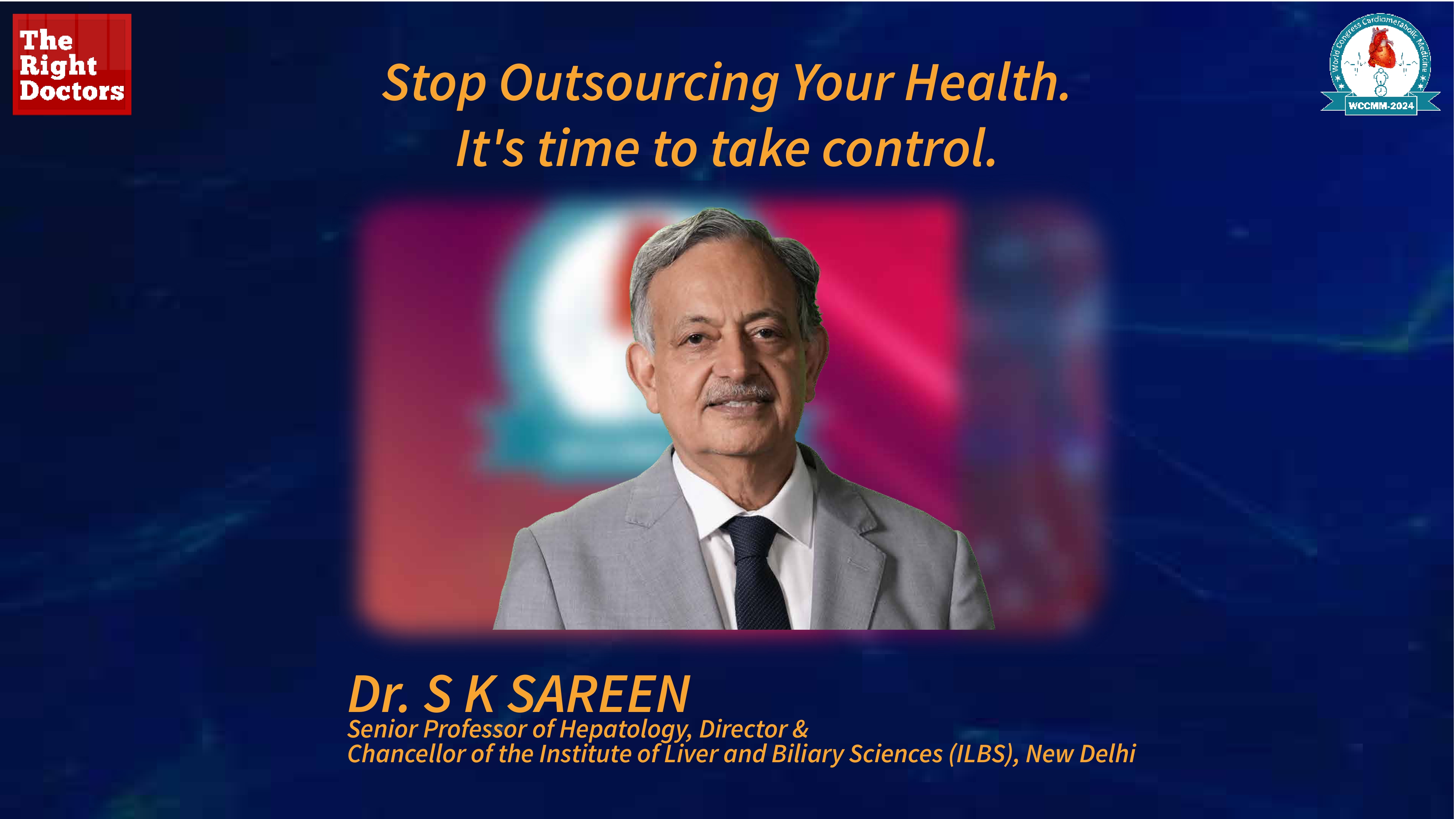 Dr. S.K. Sarin urges us to reclaim our health with a simple yet powerful mantra: "Own your body."