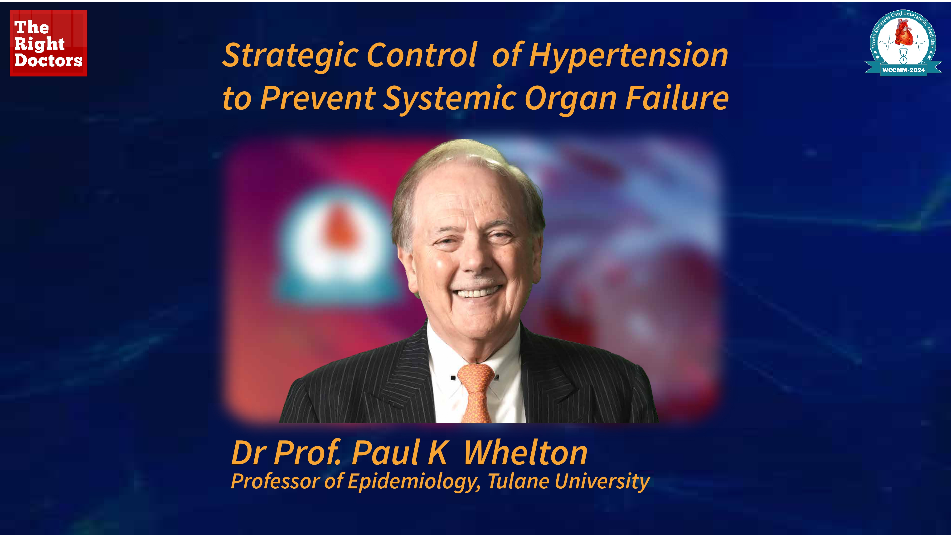 High blood pressure is more than just a heart concern says Professor Paul K. Whelton, President of the World Hypertension League
