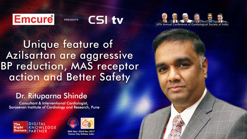 Dr. Rithuparna Shinde participating in csi-2017, sharing insights in Cardiologist