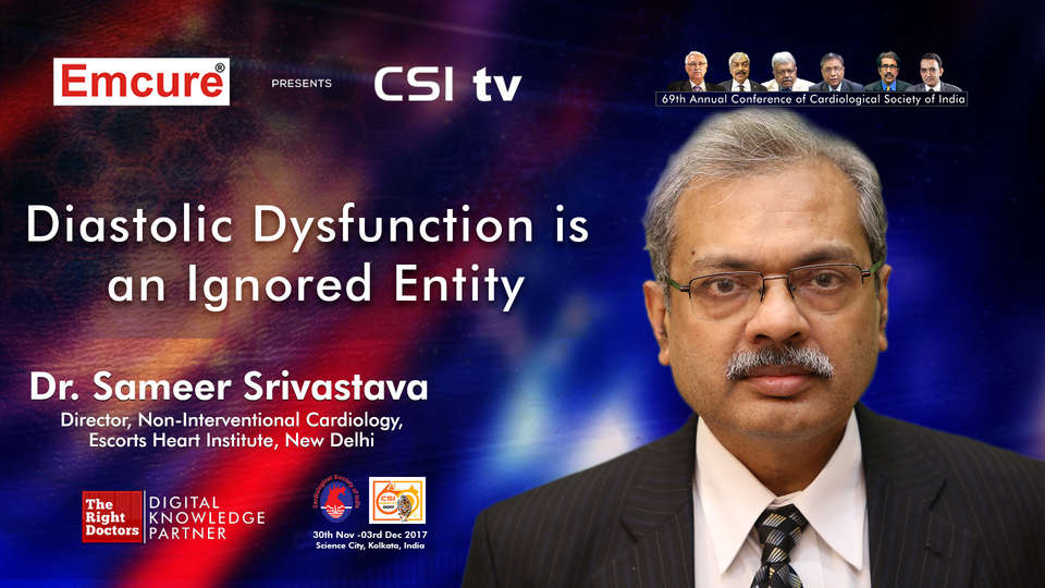 Dr. Sameer Srivastava participating in csi-2017, sharing insights in Director Non-interventional Cardiology