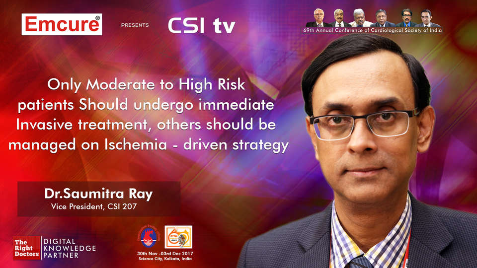 Dr. Saumitra Ray participating in csi-2017, sharing insights in Senior Interventional Cardiologist