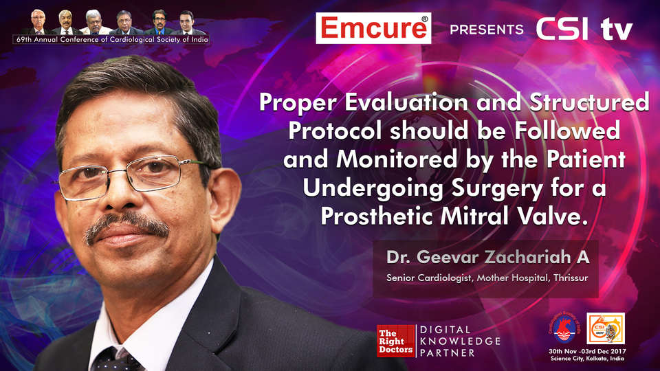 Dr. G Zachariah participating in csi-2017, sharing insights in Senior Hospital