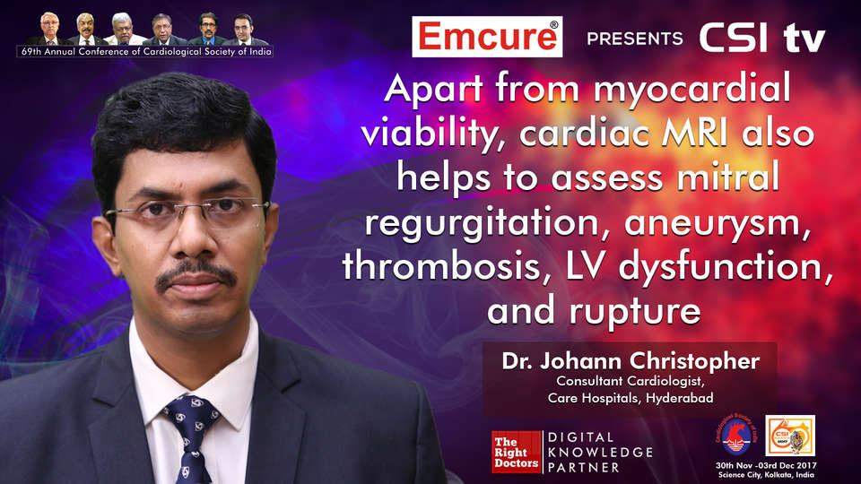 Dr. Johann Christopher participating in csi-2017, sharing insights in Cardiologist