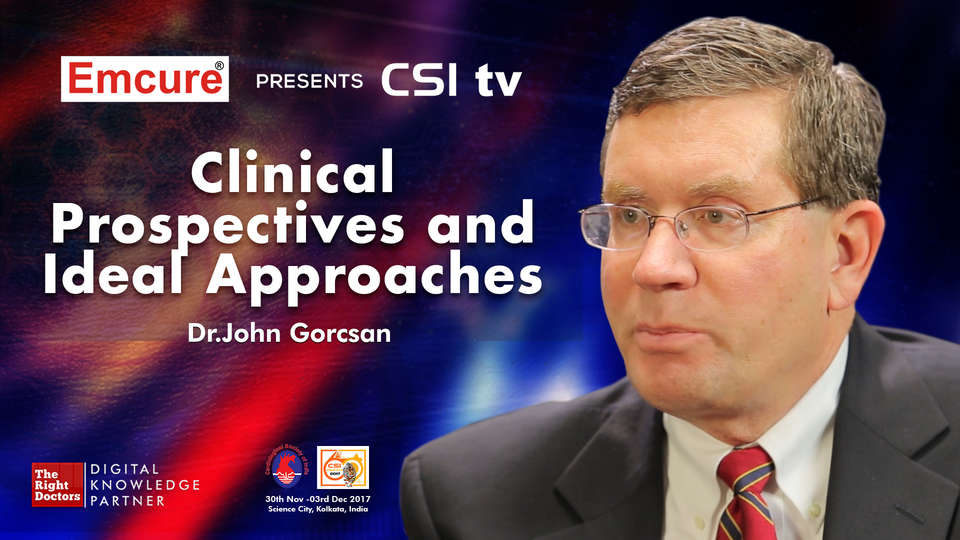 Dr.john Gorcsan participating in csi-2017, sharing insights in Cardiologist