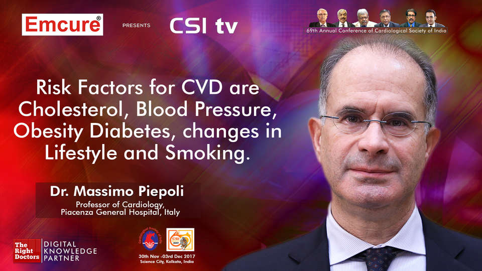 Dr.Massimo Piepoli participating in csi-2017, sharing insights in Cardiologist