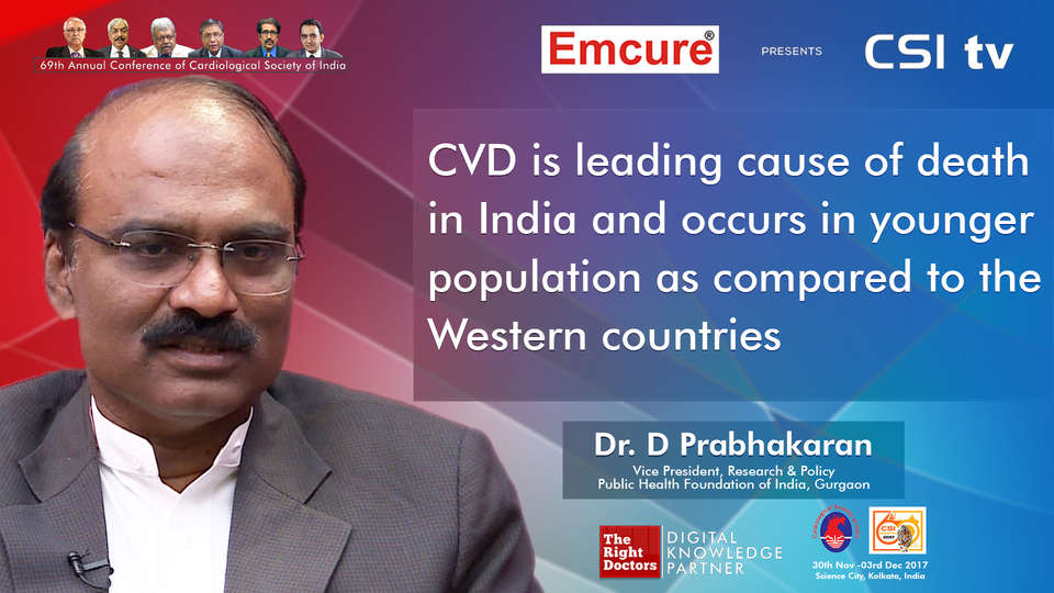 Dr. D Prabhakaran participating in csi-2017, sharing insights in Cardiologist