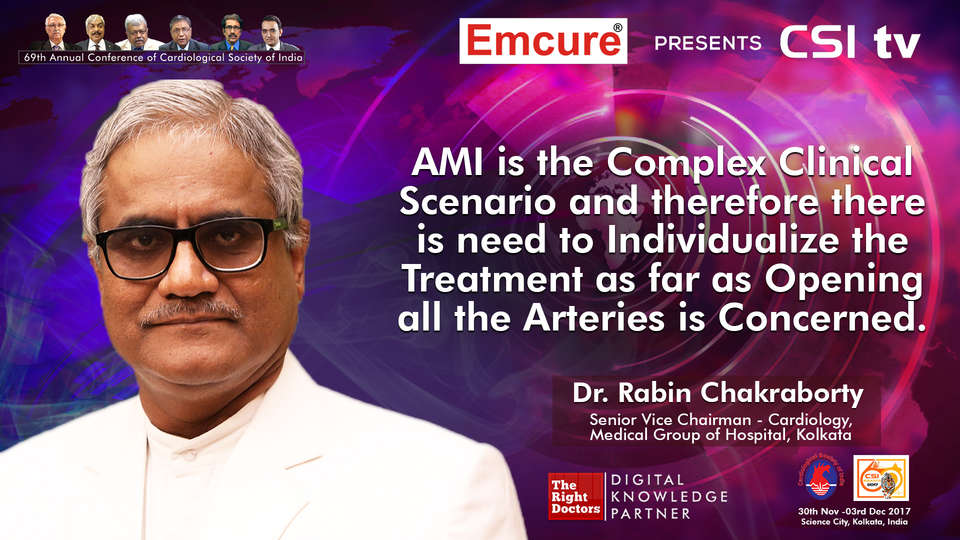 Dr. Rabin Chakraborty participating in csi-2017, sharing insights in Chief Cardiologist
