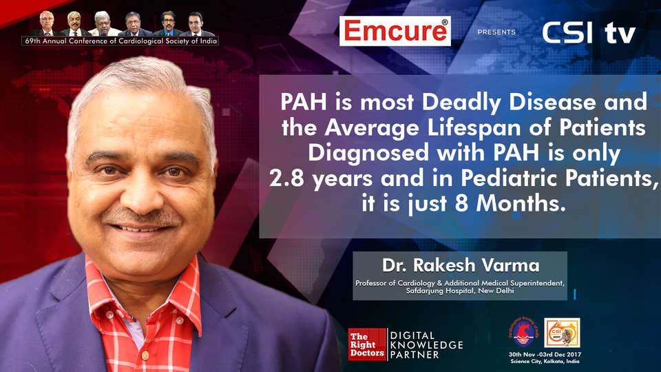 Dr. Rakesh Varma participating in csi-2017, sharing insights in Professor of Cardiology & Additional Medical Superintendent