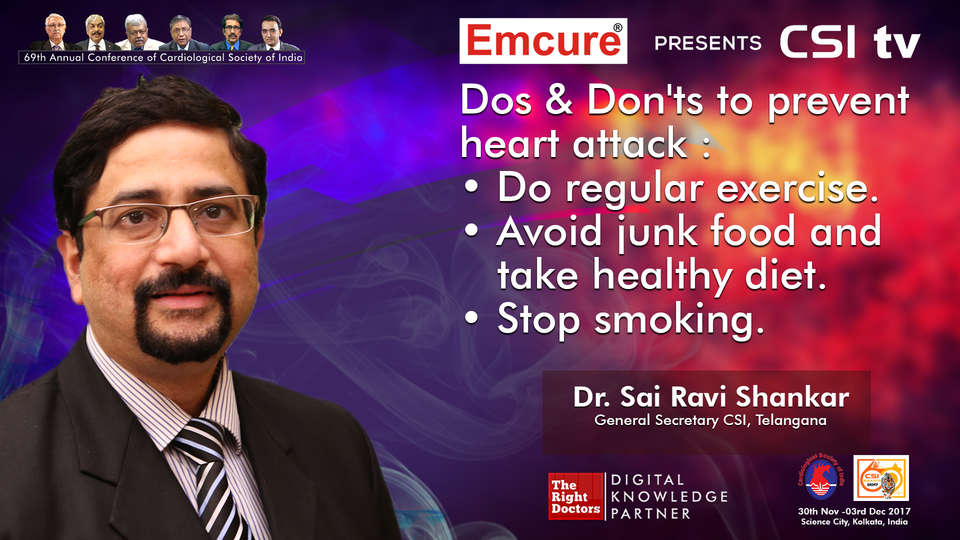 Dr. Sai Ravi Shankar participating in csi-2017, sharing insights in Cardiologist