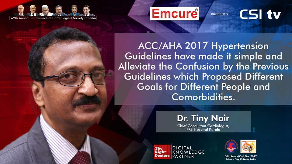 Dr.Tiny Nair participating in csi-2017, sharing insights in Cardiologist