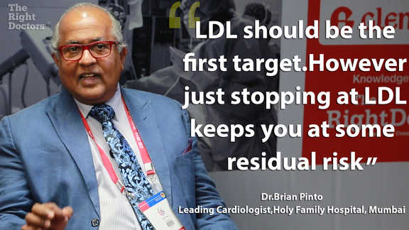 Residual risk remains even after targeting LDL — a crucial reminder from Dr. Brian Pinto.