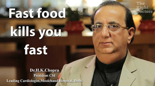 Fast food kills you fast — clinicians should take note.