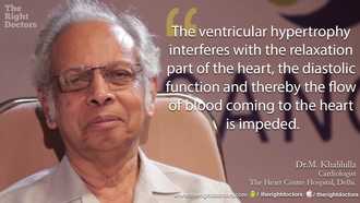 Ventricular hypertrophy impedes blood coming to the heart — clinicians should take note.