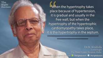Difference between hypertrophy due to hypertension and hypertrophic cardiomyopathy — clinicians should take note.