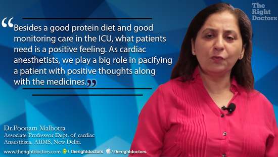 Dr. Poonam Malhotra: "Cardiac anesthesia to pacify patients with positive thoughts"