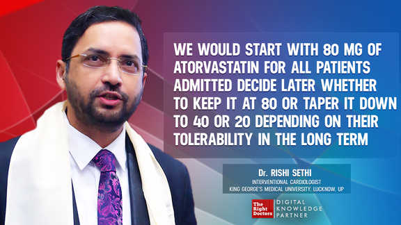 Important: Begin with high statin doses and taper it down later