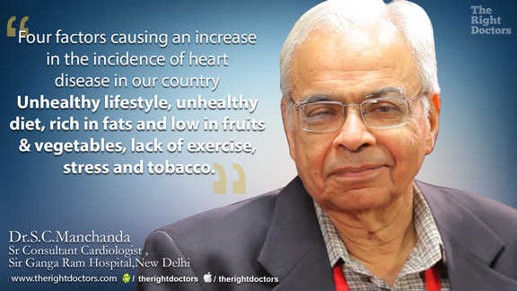 Diet exercise stress and tobacco-causing increase in heart disease — Dr. SC Manchanda explains why this matters.