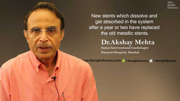 Important: New stents get absorbed in the system after a year or two