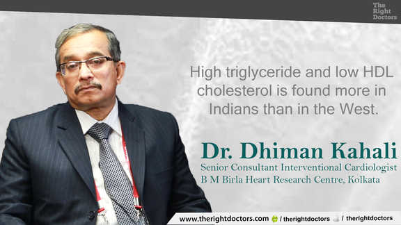 Important: High triglyceride and low hdl cholesterol found in Indians