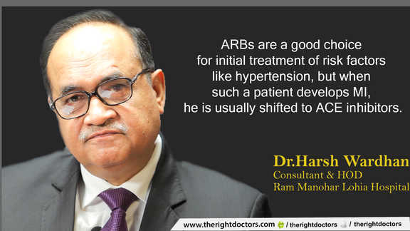 Important: Patients are shifted from arbs to ace inhibitors in an event of mi