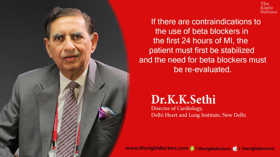 Reevaluate need for beta blockers if contradictions occur — a crucial reminder from Dr. KK Sethi.
