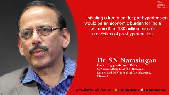 Important: Treatment of pre hypertension would be an economic burden for India