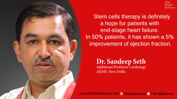 Dr. Sandeep Seth: "Stem cell therapy shows 5 percent improvement in 50 percent patients"
