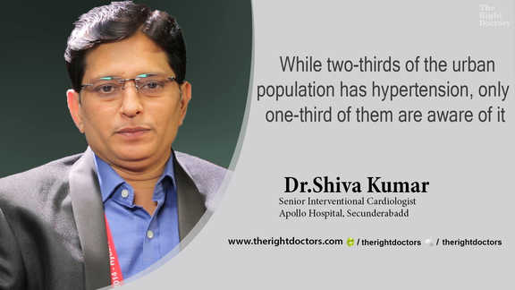 Only one third of urban population with hypertension is aware of it — Dr. Shiva Kumar explains why this matters.