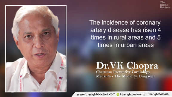Dr. VK Chopra: "Rise of coronary artery disease"