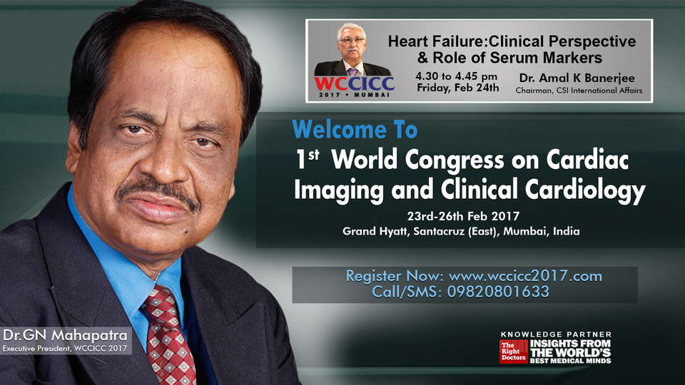 Dr.Amal K Banerjee participating in wccicc-2017, sharing insights in Cardiologist