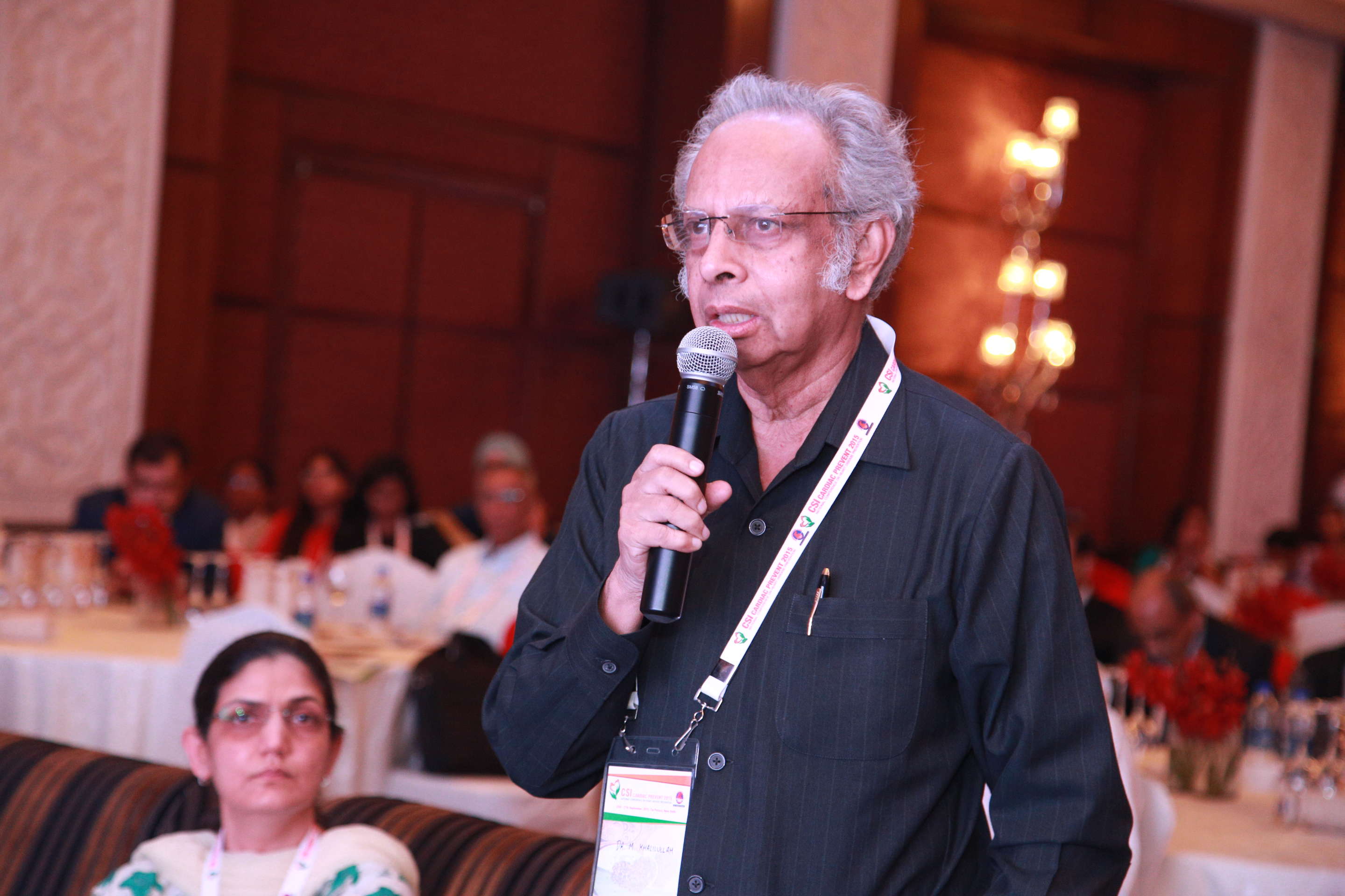 Dr.M Khalilullah participating in cardiac-prevent-2015, sharing insights in Senior Cardiologist