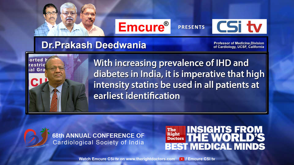 Dr.Prakash Deedwania participating in csikochi-2016, sharing insights in Professor of Medicine
