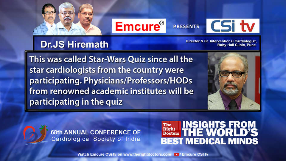 Dr. Jagdish S Hiremath participating in csikochi-2016, sharing insights in Director, Cath Lab