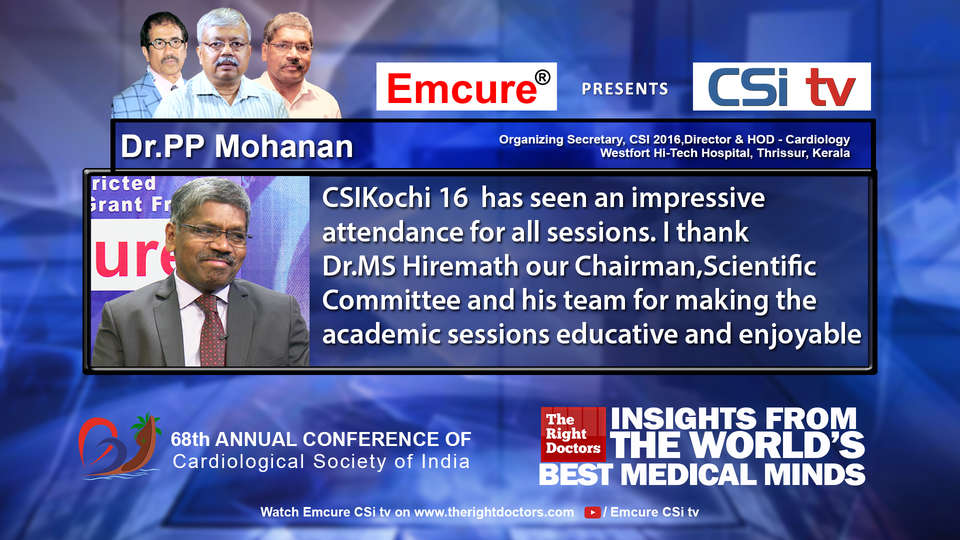 Dr.PP Mohanan participating in csikochi-2016, sharing insights in Cardiologist