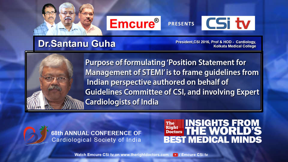 Dr. Santanu Guha participating in csikochi-2016, sharing insights in Chairman, CSI Guideline Committee,