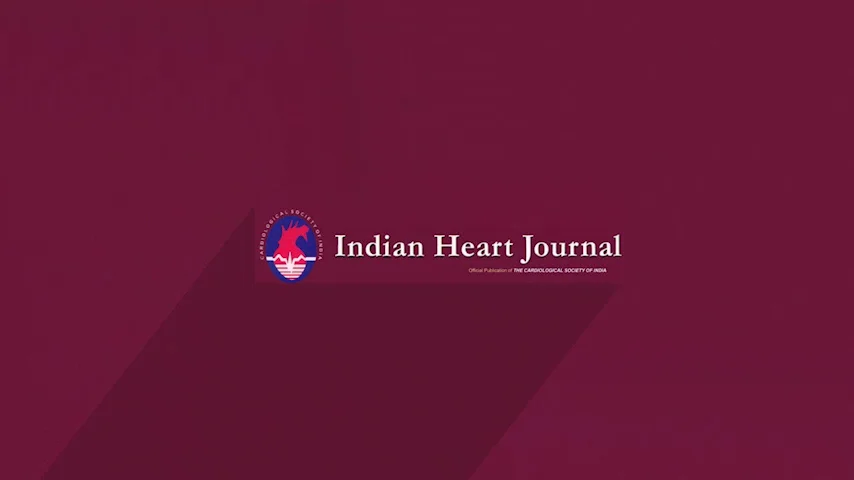 Indian Heart Journal I Dr.Sundeep Mishra I Dr.Ramakrishnan